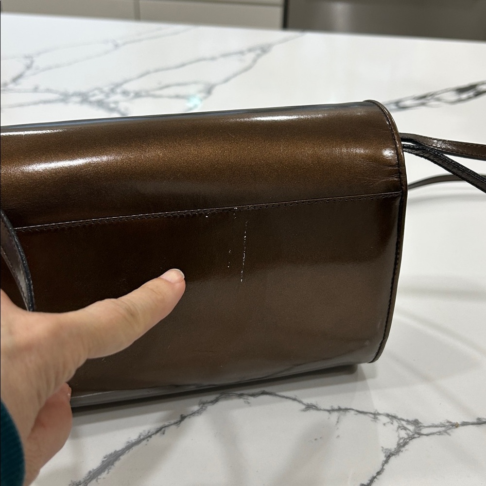 SALVATORE FERRAGAMO Leather Barrel Bag - Picture 9 of 12